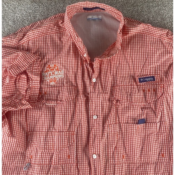 Columbia Other - Columbia Super Bonehead Clemson Tigers 2016 National Champion Fiish Shirt 2XLT